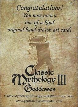 2018 Perna Studios Classic Mythology III: Goddesses - Artist Sketches #NNO Sara Richard Back