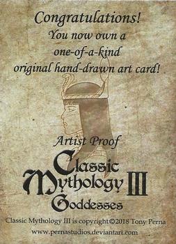 2018 Perna Studios Classic Mythology III: Goddesses - Artist Proof Sketches #NNO Eric McConnell Back
