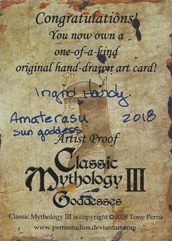 2018 Perna Studios Classic Mythology III: Goddesses - Artist Proof Sketches #NNO Ingrid Hardy Back