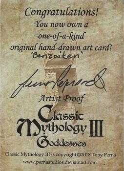 2018 Perna Studios Classic Mythology III: Goddesses - Artist Proof Sketches #NNO Jeena Pepersack Back