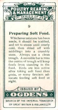 1922 Ogden's Poultry Rearing & Management #9 Preparing Soft Food Back
