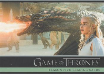 2016 Rittenhouse Game of Thrones Season 5 - Promos #P1 Daenerys Targaryen and Drogon Front