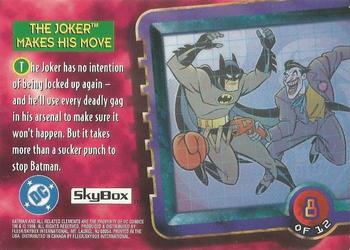 1996 Fleer/SkyBox Welch's/Eskimo Pie The Adventures of Batman and Robin #8 The Joker Makes His Move Back