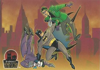1996 Fleer/SkyBox Welch's/Eskimo Pie The Adventures of Batman and Robin #10 Nothing Stops Batman! Front