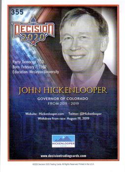 2020 Decision 2020 #355 John Hickenlooper Back