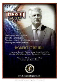 2020 Decision 2020 #467 Robert O'Brien Back