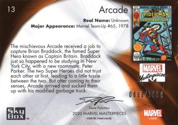 2020 SkyBox Marvel Masterpieces #13 Arcade Back