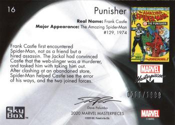 2020 SkyBox Marvel Masterpieces #16 Punisher Back