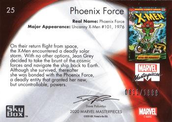 2020 SkyBox Marvel Masterpieces #25 Phoenix Force Back