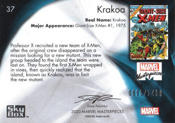 2020 SkyBox Marvel Masterpieces #37 Krakoa Back
