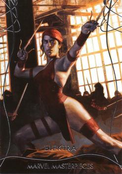 2020 SkyBox Marvel Masterpieces #39 Elektra Front