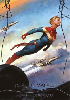 2020 SkyBox Marvel Masterpieces #76 Captain Marvel Front