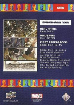 2017 Upper Deck Marvel Spider-Man Homecoming - Spidermen #SM9 Spider-Man Noir Back