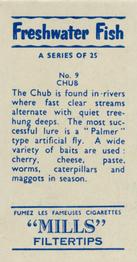 1958 Mills Freshwater Fish #9 Chub Back
