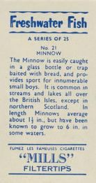 1958 Mills Freshwater Fish #21 Minnow Back