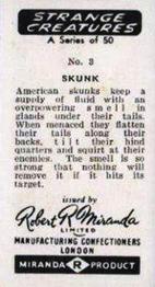 1961 Robert R. Miranda Strange Creatures #3 Skunk Back
