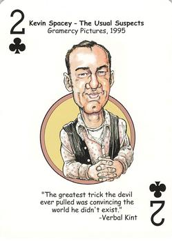 2006 Hero Decks Hooray for Hollywood Playing Cards #2♣ Kevin Spacey Front