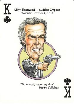 2006 Hero Decks Hooray for Hollywood Playing Cards #K♣ Clint Eastwood Front