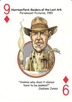 2006 Hero Decks Hooray for Hollywood Playing Cards #9♦ Harrison Ford Front