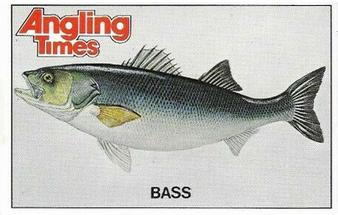 1980 Angling Times Collect-a-Card Series 4 (Sea Fish) #1 Bass Front