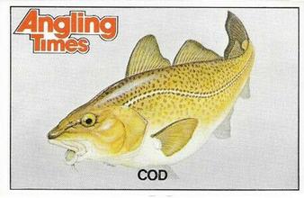 1980 Angling Times Collect-a-Card Series 4 (Sea Fish) #3 Cod Front