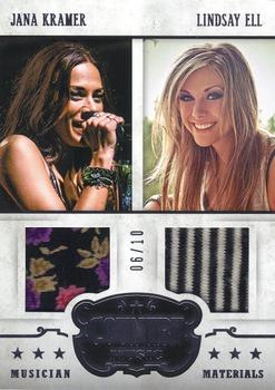 2014 Panini Country Music - Musician Combo Materials Silver #1 Lindsay Ell / Jana Kramer Front