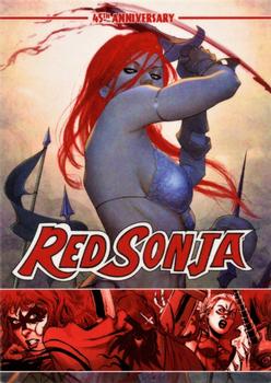 2018 Dynamite Entertainment Red Sonja 45th Anniversary - Promotional #2 Red Sonja with Raised Sword Front