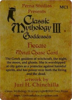 2018 Perna Studios Classic Mythology III: Goddesses - Metal #MC1 Hecate Back