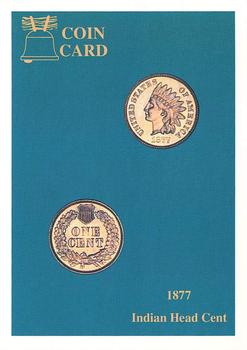 1991 Liberty Bell Coin Cards #4 1877 Indian Head Cent Front