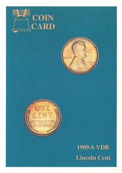 1991 Liberty Bell Coin Cards #5 1909-S VDB Lincoln Cent Front