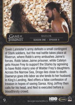 2020 Rittenhouse Game of Thrones The Complete Series #9 Baelor Back