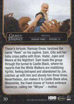 2020 Rittenhouse Game of Thrones The Complete Series #30 Mhysa Back