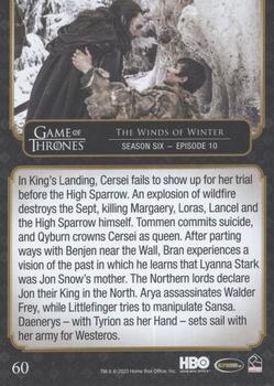 2020 Rittenhouse Game of Thrones The Complete Series #60 The Winds of Winter Back