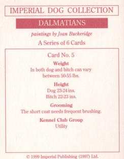 1999 Imperial Dog Collection Dalmatians #5 Dalmatians Back