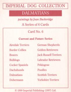 1999 Imperial Dog Collection Dalmatians #6 Dalmatians Back