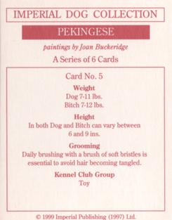 1999 Imperial Dog Collection Pekingese #5 Pekingese Back