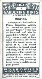 1923 Wills's Gardening Hints #4 Ringing Back