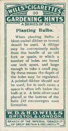 1923 Wills's Gardening Hints #30 Planting Bulbs Back
