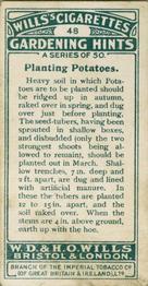 1923 Wills's Gardening Hints #48 Planting Potatoes Back