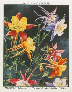 1938 Wills's Garden Flowers New Varieties #2 Aquilegia (Columbine) Front
