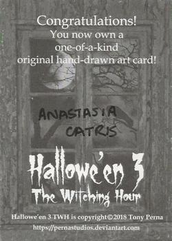 2018 Perna Studios Hallowe'en 3: The Witching Hour - Artist Sketch #NNO Anastasia Catris Back