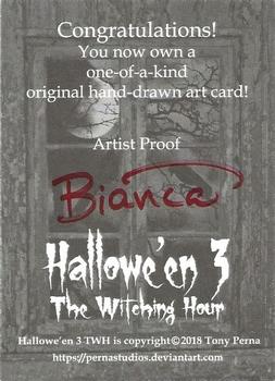 2018 Perna Studios Hallowe'en 3: The Witching Hour - Artist Proof Sketch #NNO Bianca Thompson Back