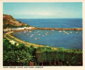 1960 Ching Jersey Past and Present 1st Series #3 Mount Orgueil Castle and Gorey Harbour Front