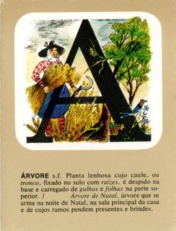 1960 Hernandez Alphabet Cards #A Arvore Front