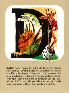 1960 Hernandez Alphabet Cards #D Dado Front