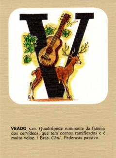 1960 Hernandez Alphabet Cards #V Veado Front