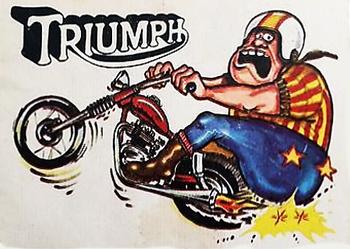 1970 Scanlens Odder Odd Rods Stickers #1 Triumph Front