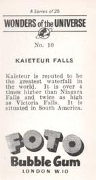1960 Foto Bubble Gum Wonders of the Universe #10 Kaieteiur Falls Back