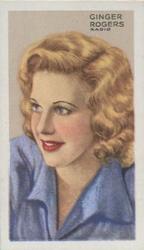 1935 Gallaher Stars of Screen & Stage #14 Ginger Rogers Front