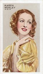 1935 Gallaher Stars of Screen & Stage #16 Karen Morley Front
